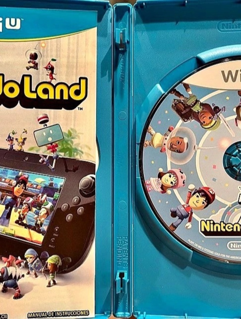 Nintendo Land Wii U Game Disc in Blue Like New